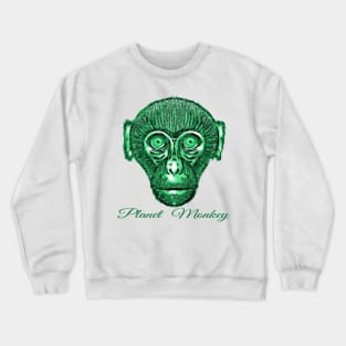 Bored Ape on Planet Monkey Crewneck Sweatshirt